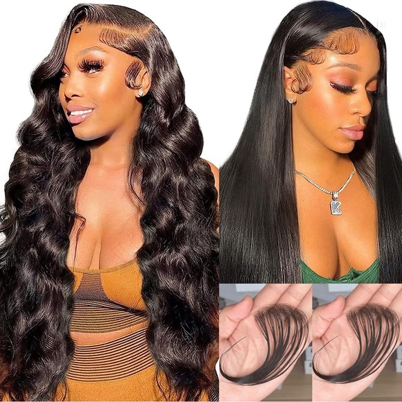 HUMAN HAIR- HD Lace Baby Hair, Reusable & Breathable Invisible Lace Hairline - Picture 1 of 9